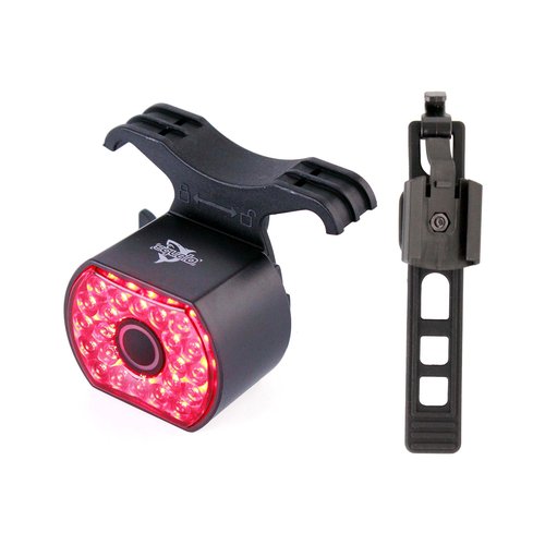 SQUALO 30 Lumens USB Rechargeable Bike Taillight, Smart Brake Sensor Bike Rear Light with 7 Light Modes 100m Viewable Range 360° Visibility IPX6 Waterproof for Cycling Safety