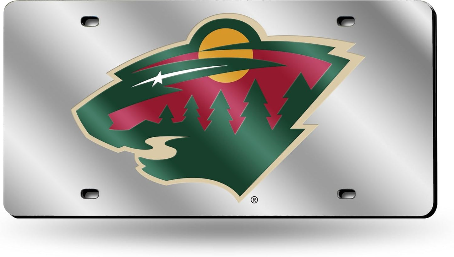 NHL Anaheim Ducks License Plate Tag - Laser Inlaid Metal Car Accessory