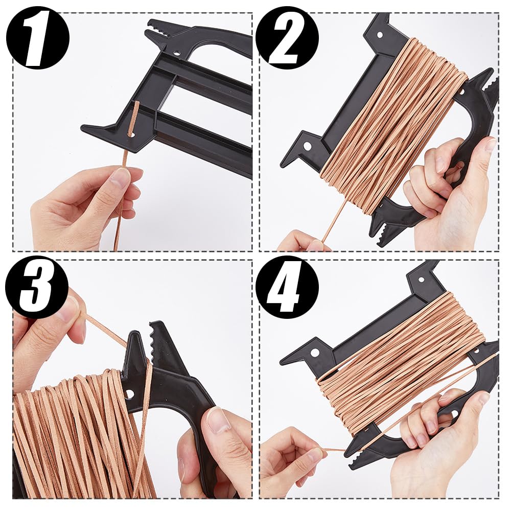 6 Pcs Line Winder, Rope Organizer, Cord Organizer, Parachute Line Reel, Outdoor Survival Tool Prevents Tangles Knots and Kinks