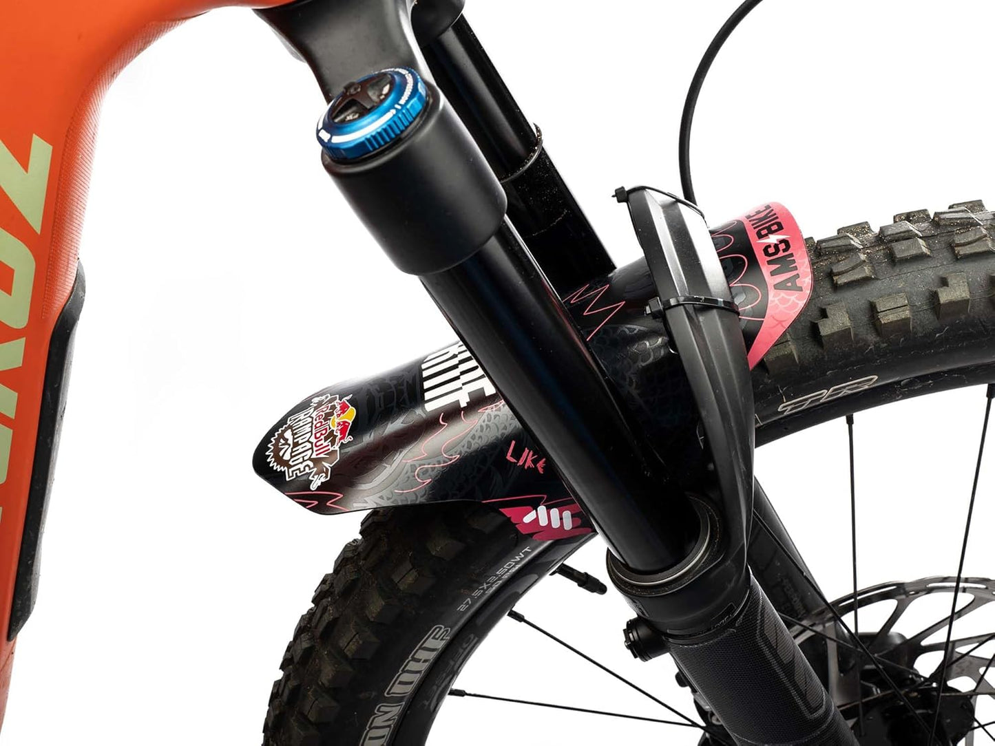 All Mountain Style AMS Front Mudguard – Fits 26’’,27.5’’,29’’, Dazzle/Black