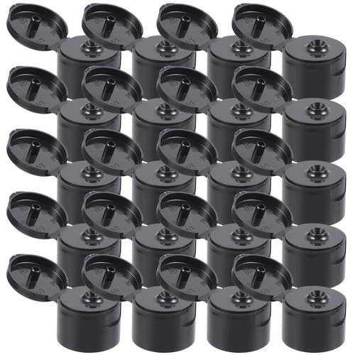 SEWACC 50Pcs Push Pull Replacement Caps Reusable Plastic Soda Twisted Water Bottle Lid Top Non Spill Flip Cap Replacement for Camping Sports Drinking Bottles