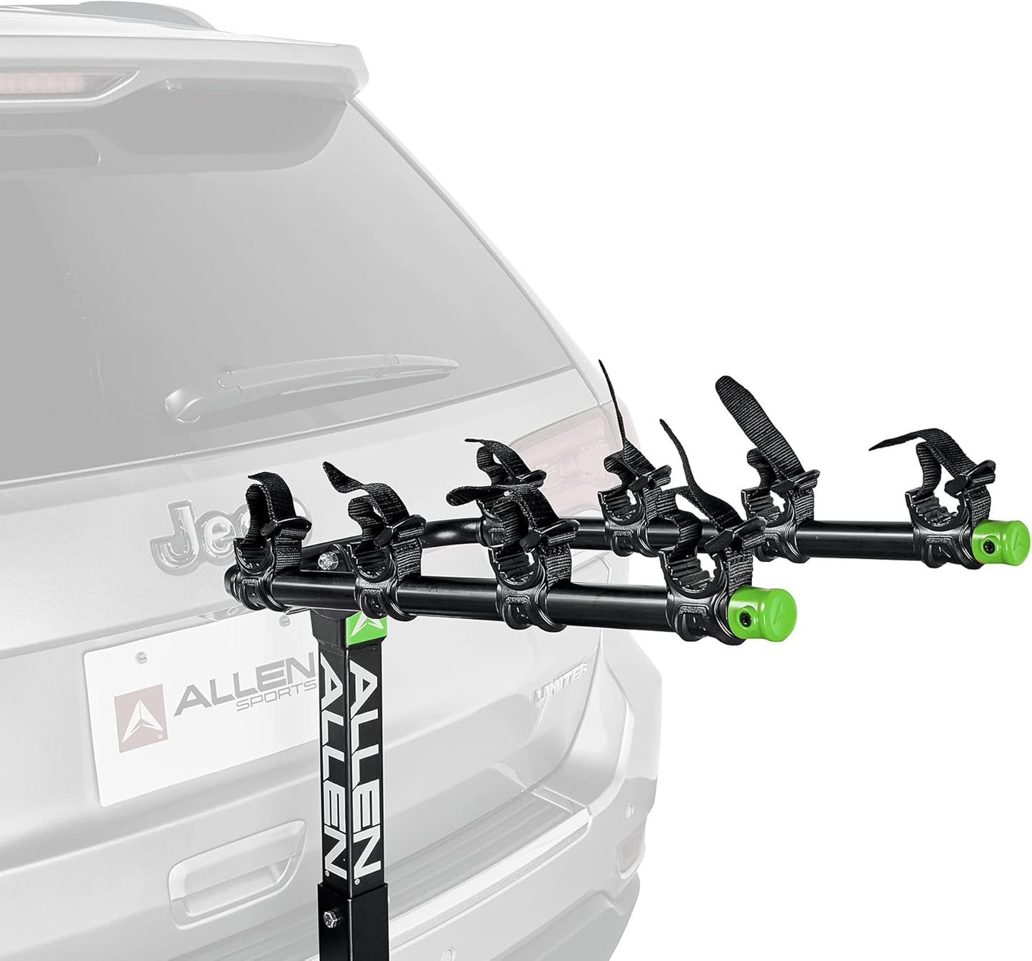 Allen Sports Deluxe Locking Quick Release 4-Bike Carrier for 2 Inch Hitch, Model 542QR, Black