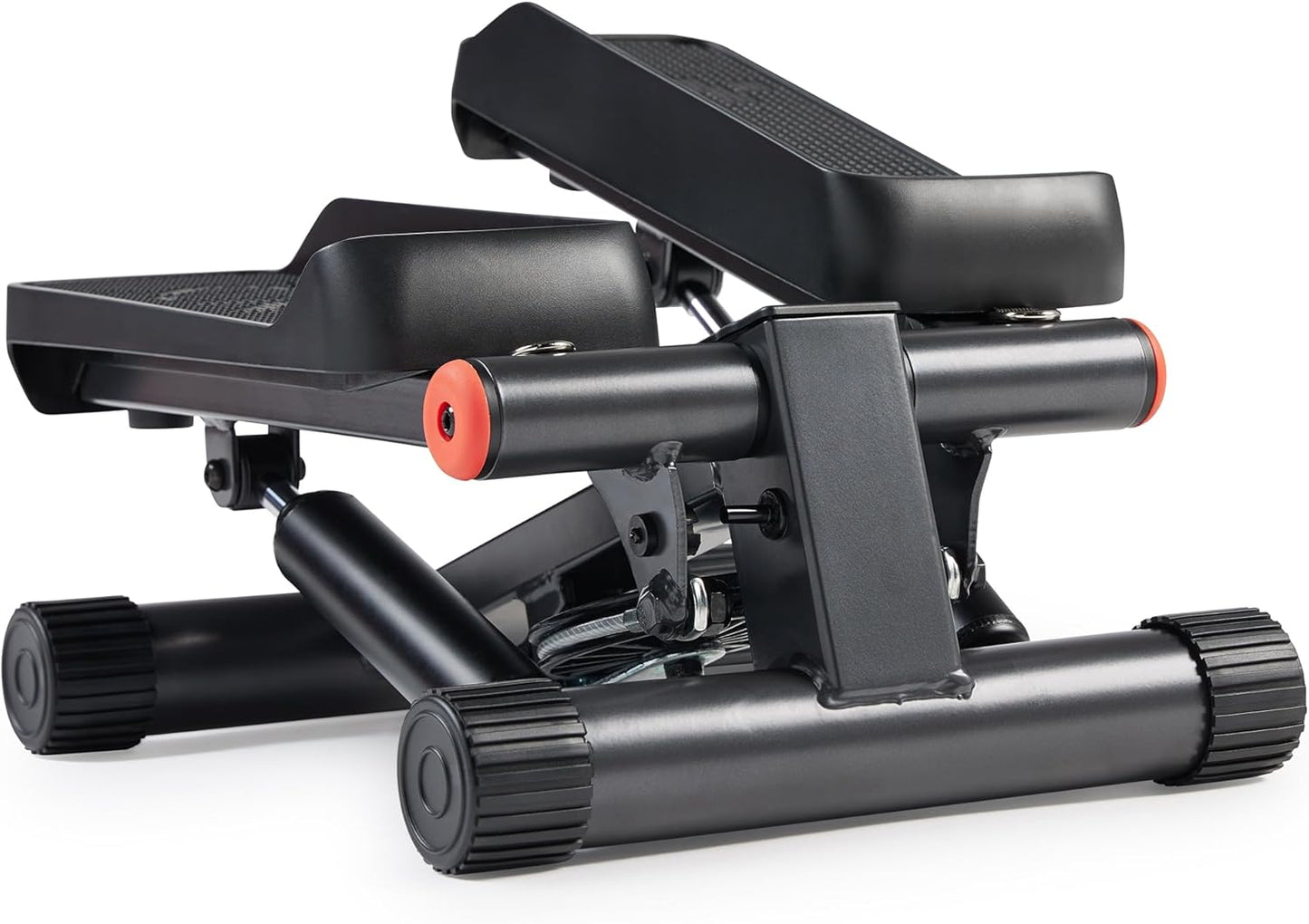Sunny Health & Fitness Mini Stepper for Exercise at Home, Stair Step Workout Machine with Resistance Band and Over 300lb Weight Capacity, Optional Twist Motion and Free SunnyFit App Connection