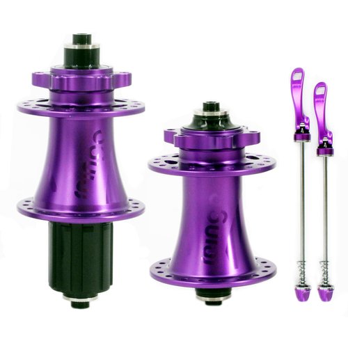 rningo Bike Hubs, 32 Holes 6 Claws Lightweight Aluminum Alloy Quick Release/Thru Axle MTB/Road Hub, 8-12 Speed Mountain Bike Disc Brake Hubs HG (Purple