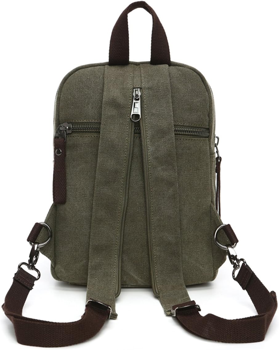 Arbag Small Cute Backpack Vintage Casual Canvas Shoulder Bag Daypack 8528bag,Grey