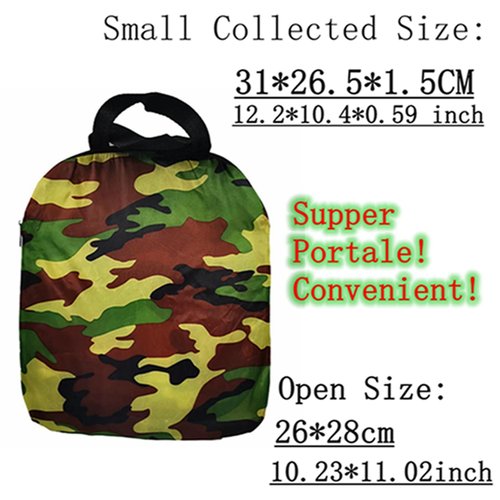 Wingswinmax Foldable Airsoft Target Tent Trap Slingshot BB Trap Net Auto Pop-up Shooting Target Tent BB Target Holder Case-Camouflage