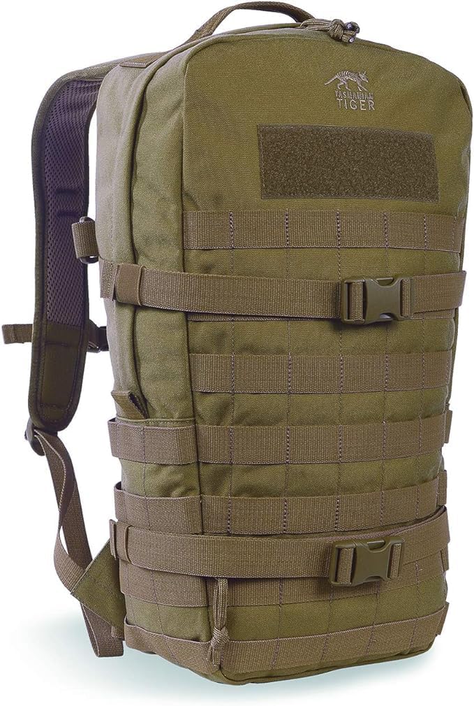 Tasmanian Tiger Essential Pack MKII Tactical Backpack - Molle System Equipped - Adjustable Sizing with 9-Liter Capacity, Black