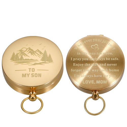 to My Son Compass from Mom Dad, Valentines Day Gifts for Teens 16-18 Boys Gifts for Son Gifts from Mom Compass Gifts for Son Birthday Gifts Valentines for Son Compass Hiking Survival for Teenager Kid