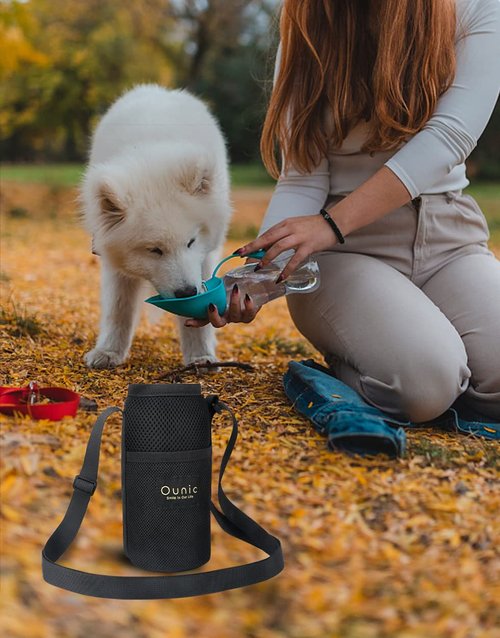 Ounic Water Bottle Holder With Strap for 12-20 oz Bottles, Adjustable Carrier Bag Suitable for Hiking, Travelling, Mountaineering, Walking, Beach Vacation