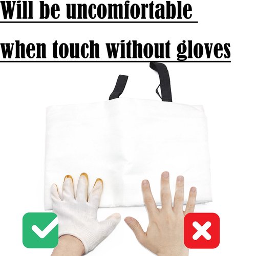 ZYIGYI 43 in Emergency Fire Blanket - 6 Pack Fire Suppression Blanket for Kitchen Home Fireplace Grill Office and 6 Pair Gloves
