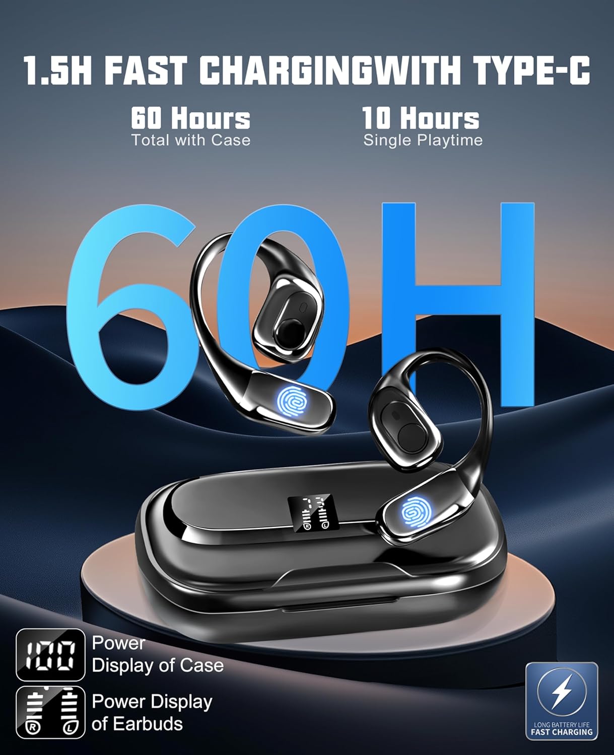 AI Translation Earbuds Real Time, 2025 Upgraded 144 Language Translator Earbuds 3-in-1 Translation Headphones, Translation Device for Travel Business Learning Compatible with iOS and Android