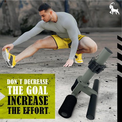 Knees Over Toes Equipment - Tib Bar & Additional Jump Rope KIT - Tibialis Trainer - Tibialis Bar - Tibialis Raise - Leg workout Equipment - Calf Stretcher - Only 2" Plate
