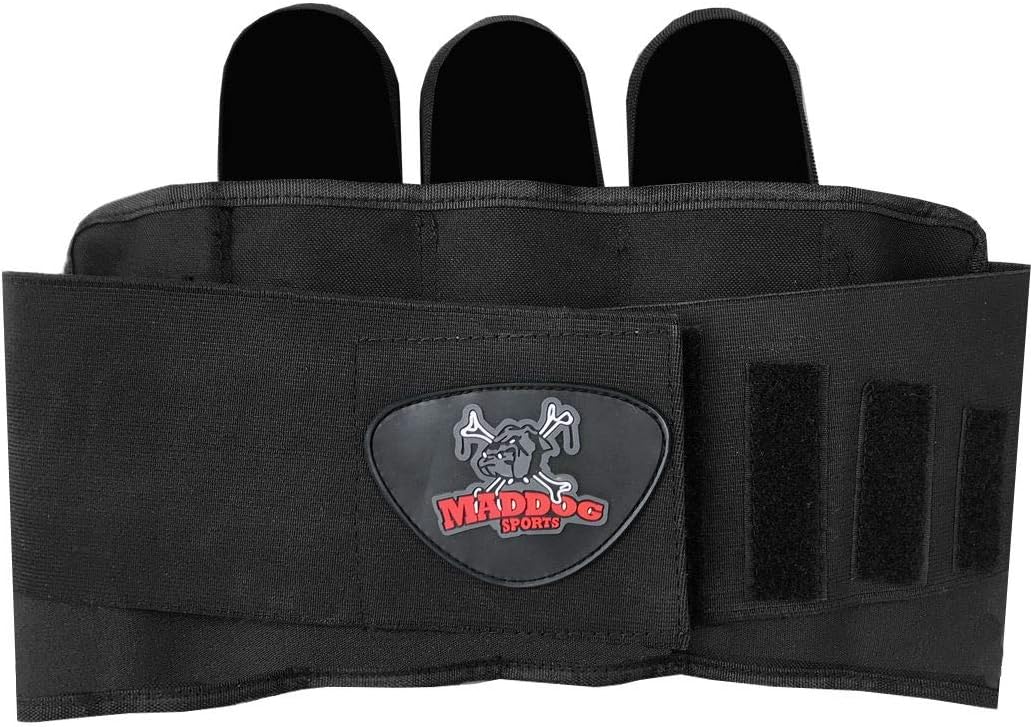 Maddog Pro 3+2 Paintball Harness Pod Pack | Pod Ejection | Adjustable Elastic Velcro Belt