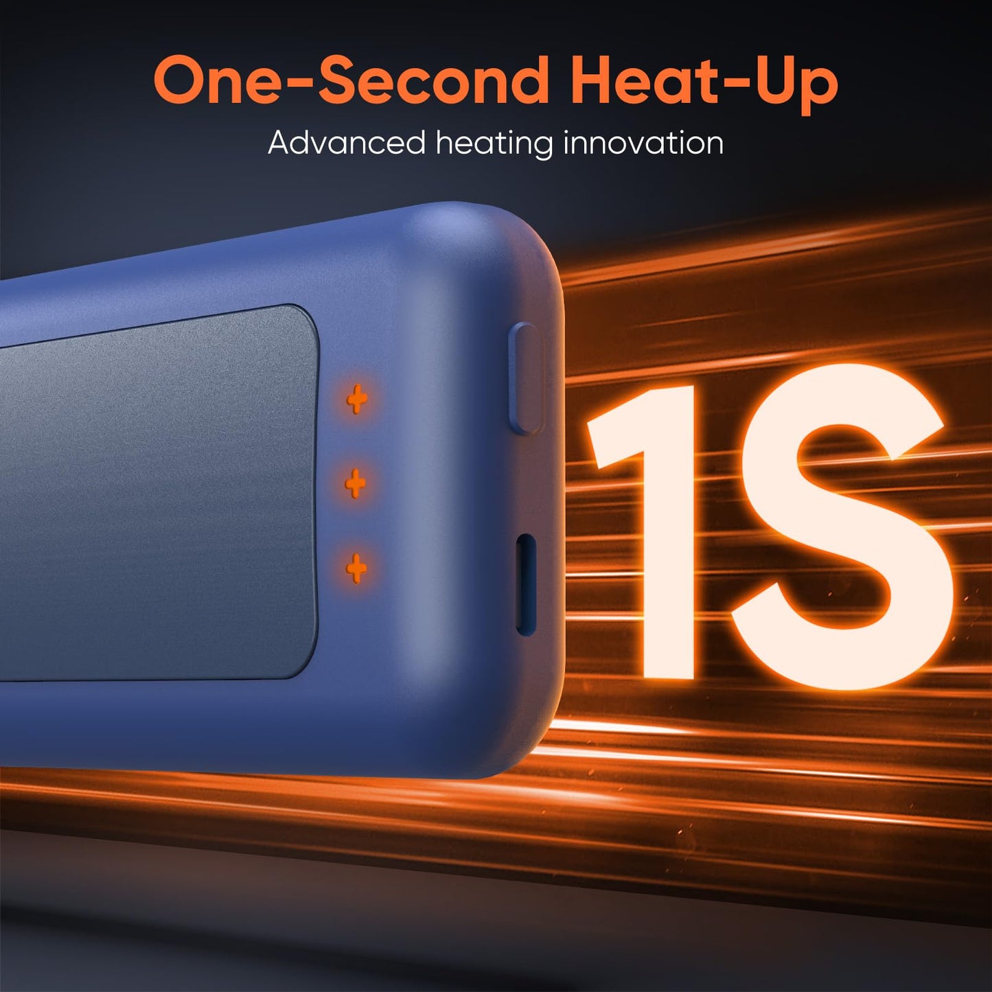 AI Hand Warmers Rechargeable, Reusable Portable Electric Hand Warmer, Fast Intelligent Heating in 1 Second, Gifts for Christmas, Outdoor, Golf, Hunting, Camping Accessories Blue 2Pack