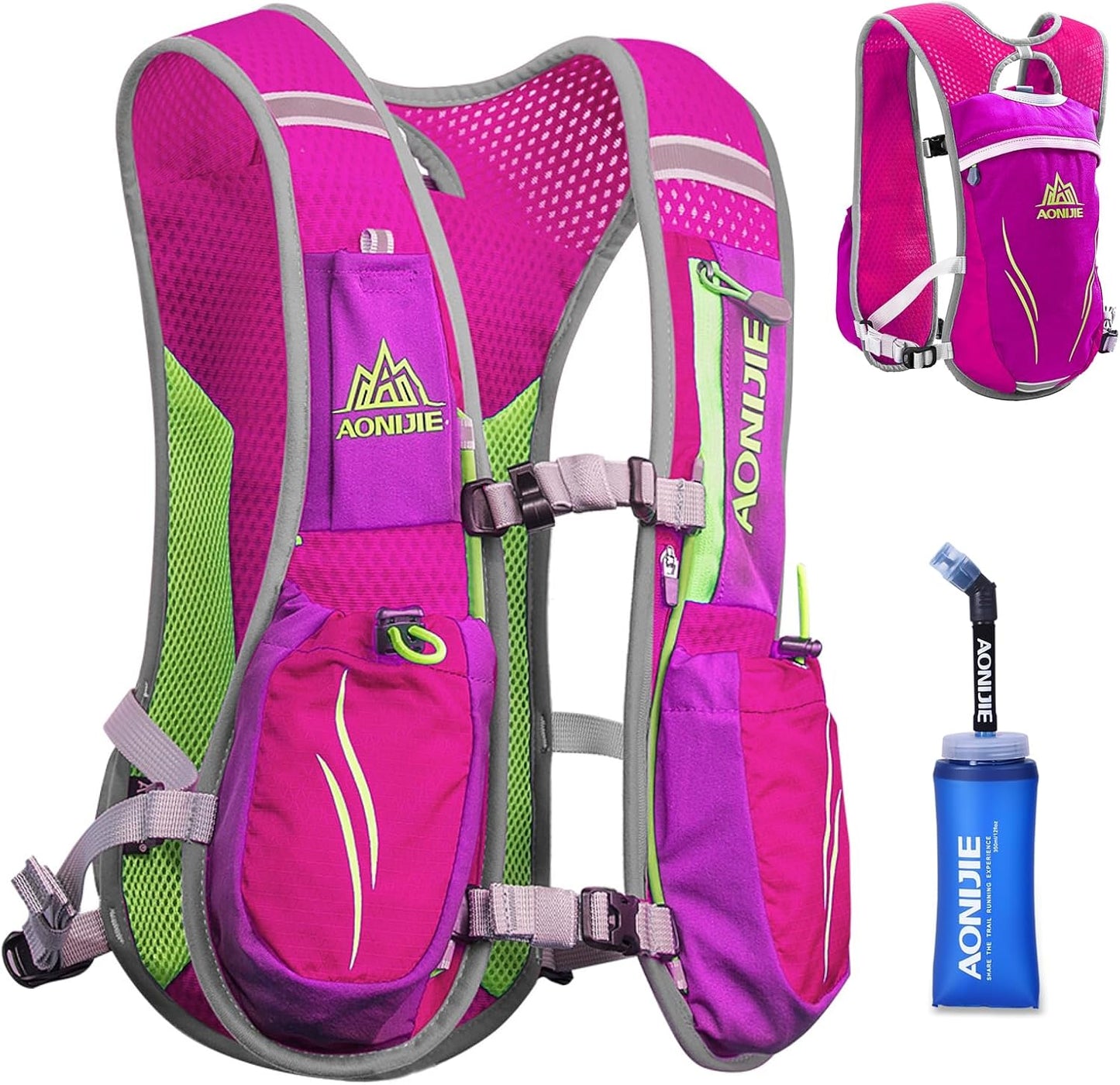 TRIWONDER 5L Running Hydration Vest Pack Backpack for Women Men 5.5L Runner Trail Race Marathon Triathlon Cycling Jogging Hiking Gym