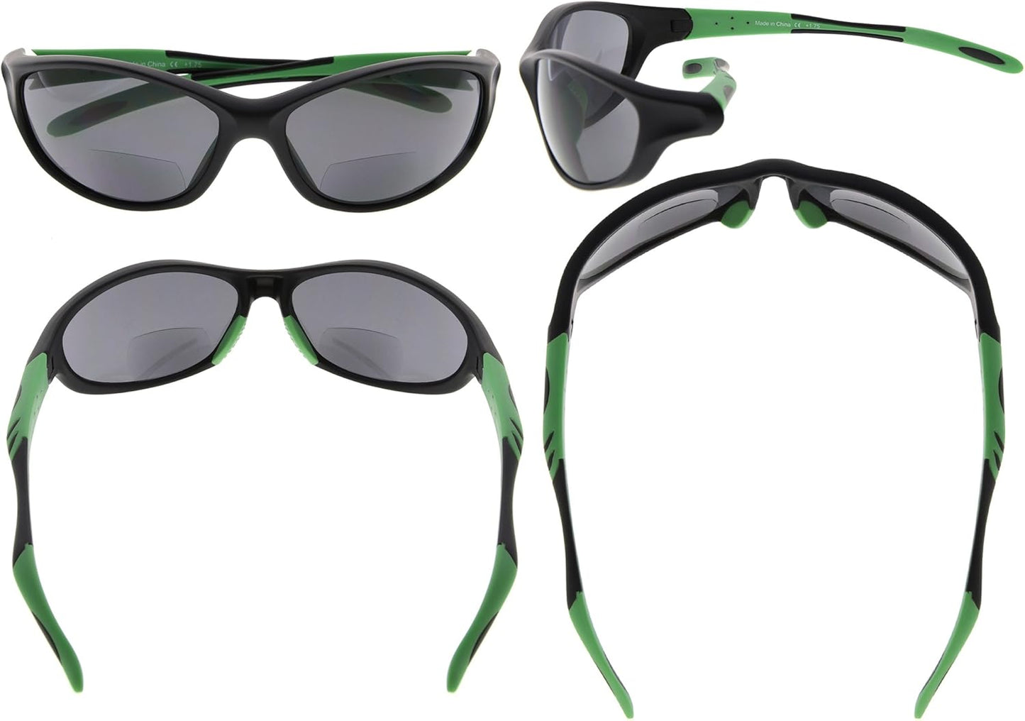 Eyekepper TR90 Frame Bifocal Sports Sunglasses Baseball Running Fishing Driving Golf Softball Hiking Sunshine Readers