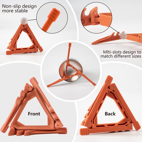 Hotdevil Fuel Can Stabilizer Canister Stand Cartridge Holder Mini Foldable Outdoor Hiking Cooking Gas Tank Bracket Stove Stand for Camping Stoves