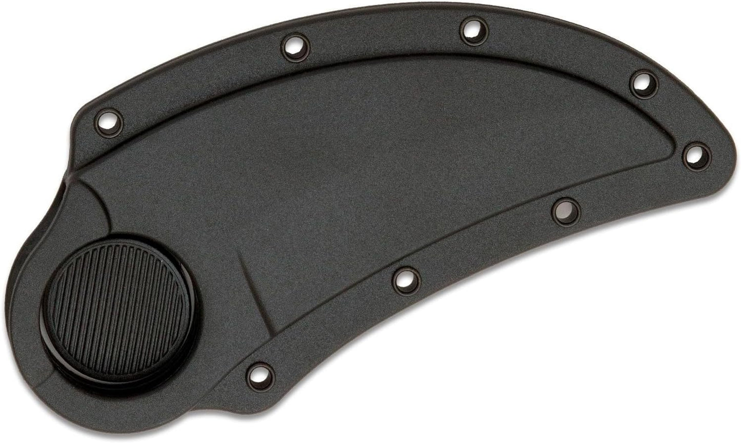 Cold Steel Double Agent Durable Lightweight Japanese AUS8A Steel Karambit Shape 3" Fixed Blade Tactical Outdoor Hunting Knife, Kray-Ex Handle, Secure-Ex Sheath
