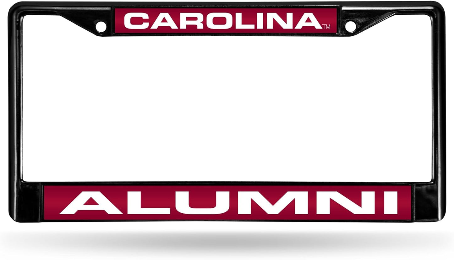 Rico Industries NCAA Black Laser Cut Chrome Frame 12" x 6" Black Laser Cut Chrome Frame - Car/Truck/SUV Automobile Accessory