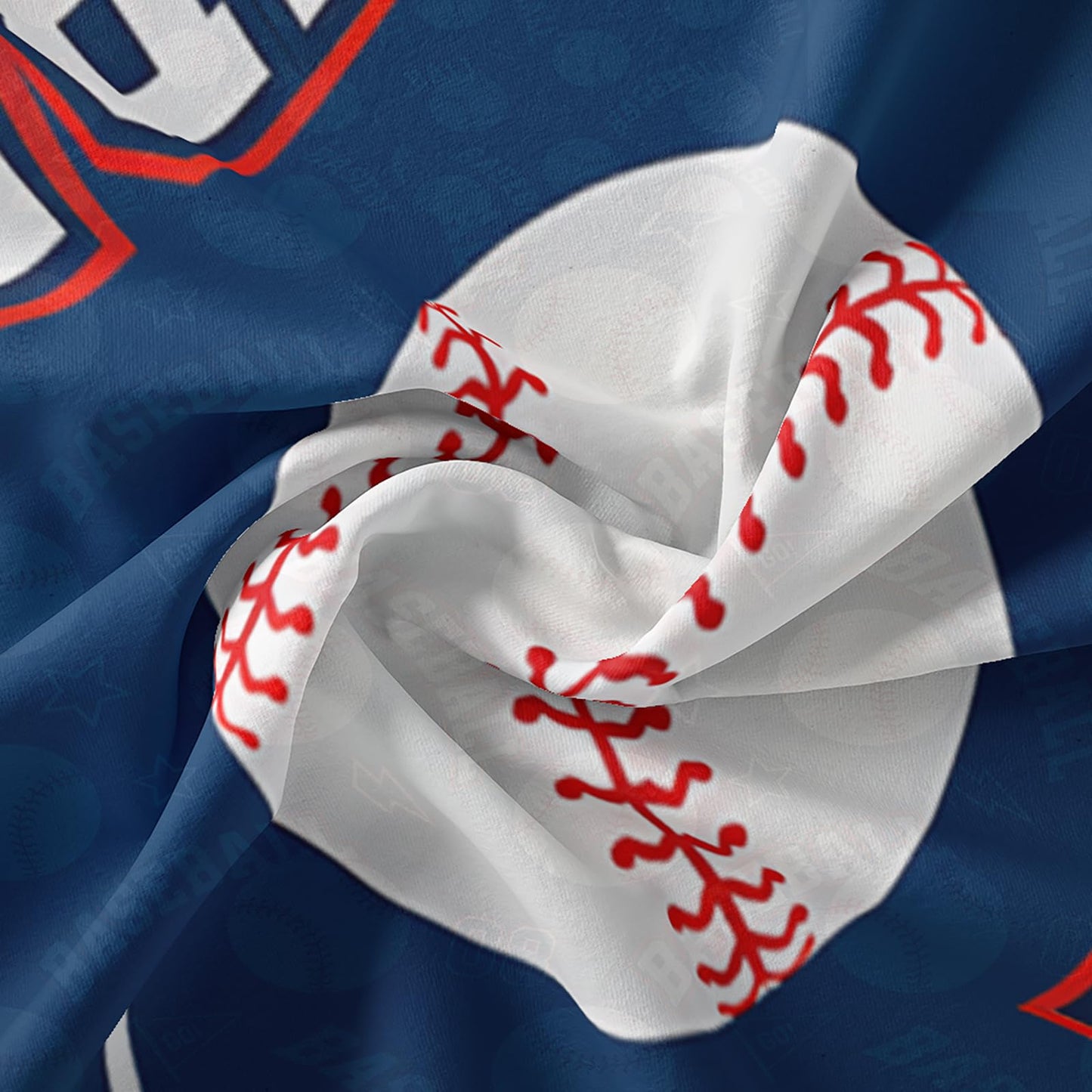 QOOMO 3D Baseballs Comforter Twin Size,Blue Baseball Kids Bedding Set,3Pcs Bedding Set Printed Comforter with 2 Pillowcases,Down Alternative,Soft and Lightweight,for All Seasons