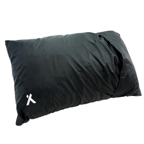Bear Grylls Camping Pillow, Shredded Memory Foam Travel Pillow with Reversible Cover for Outdoor Use, Black Camping Pillow, Large