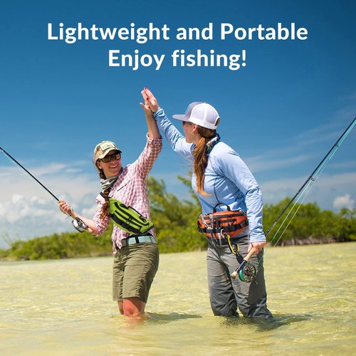 THKFISH Fishing Waist Pack,Fishing Tackle Bag Fanny Pack Waterproof Waist Bag for Women & Men Portable Fishing Sling Bag Outdoor Fly Fishing Bag