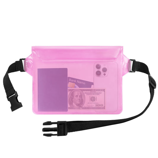 jealkip Fanny Pack Crossbody Bag for Women and Men, Belt Bag for Hiking Bum Bag with Adjustable Strap, Waist pack for Running Workout Sports Travel Dark Pink