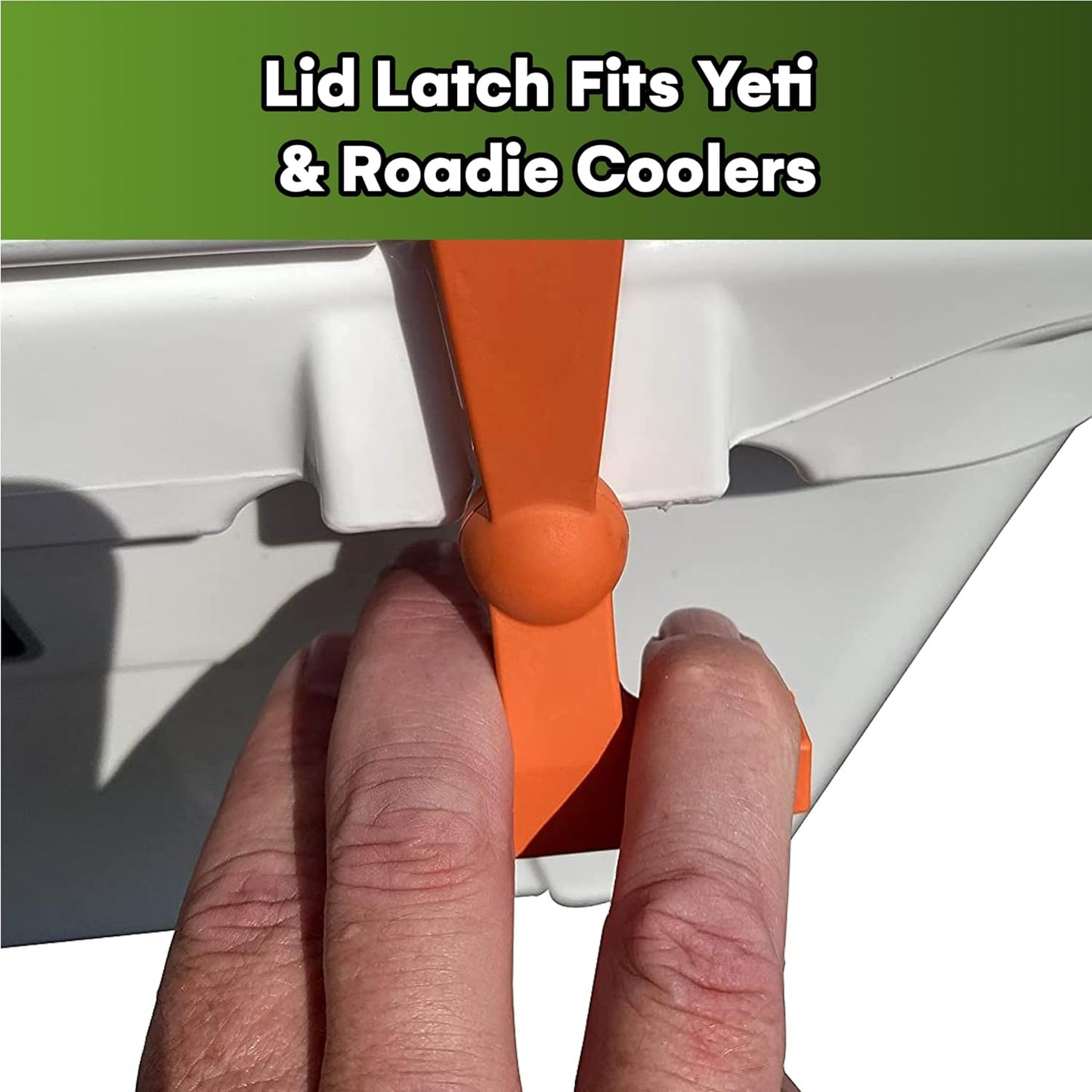 Beast Cooler Accessories 2-Pack Replacement Lid Latches for Yeti and RTIC - Black Rubber, Cooler Latches Replacement for Yeti, RTIC, and More - Hard Handle Grips, 20 Inches