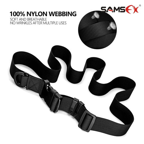 SAMSFX Fishing Wade Belt, Adjustable Nylon Wading Belt for Fly Fishing, Surf Casting, Kayaking, Universal Size (Wader Belt Only)