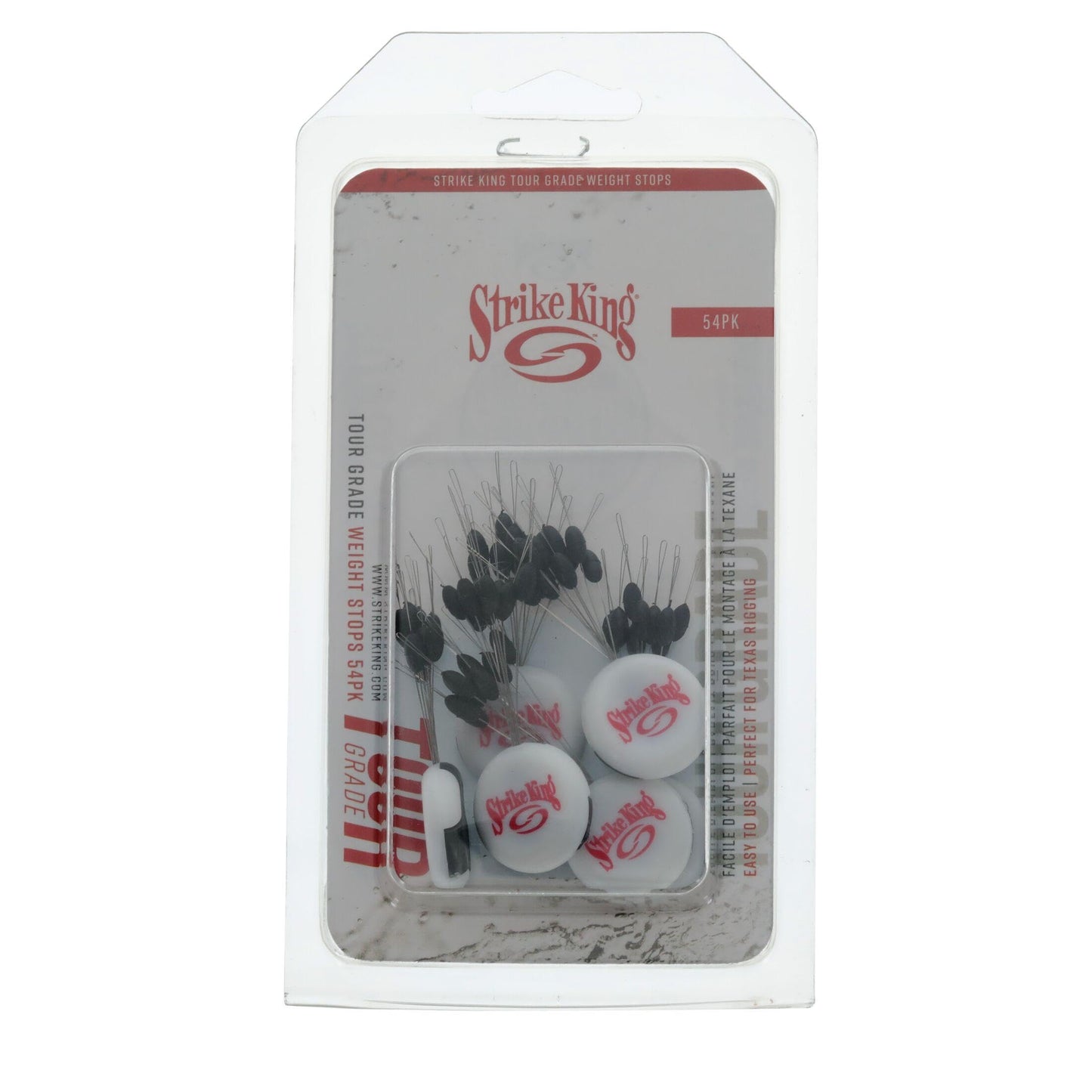Strike King (TGWS54) Tour Grade Weight Pegs, 54-Pack, Red/White