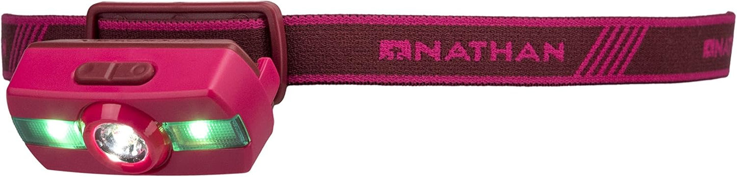Nathan LED Headlamp for Running, Hiking, Biking, Camping, Hunting and more. Neutron Fire FlashLight