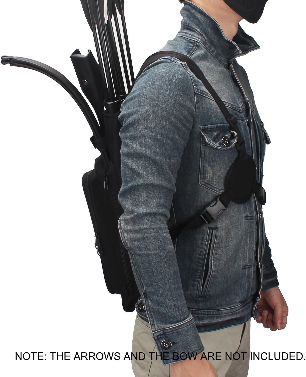XTACER Multi-Function 4-Tubes Back Field Quiver Training Archery Arrow Quiver for Field Tips Arrows Takedown Bow