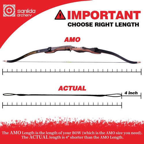 sanlida Archery 2pcs Bow String Replacement for Recurve Bow, Standard/Universal Dacron BCY B55 Bowstring Replacement, AMO Length 48"/54"/62"/66"/68"/70",12 Strands (70inch)
