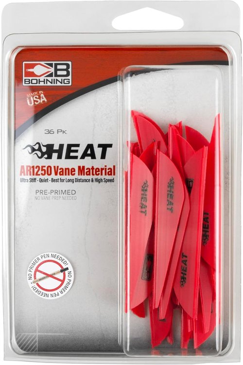 Heat Vanes, Low Profile Hunting Vane, 2.5" Hot Pink, 36pk