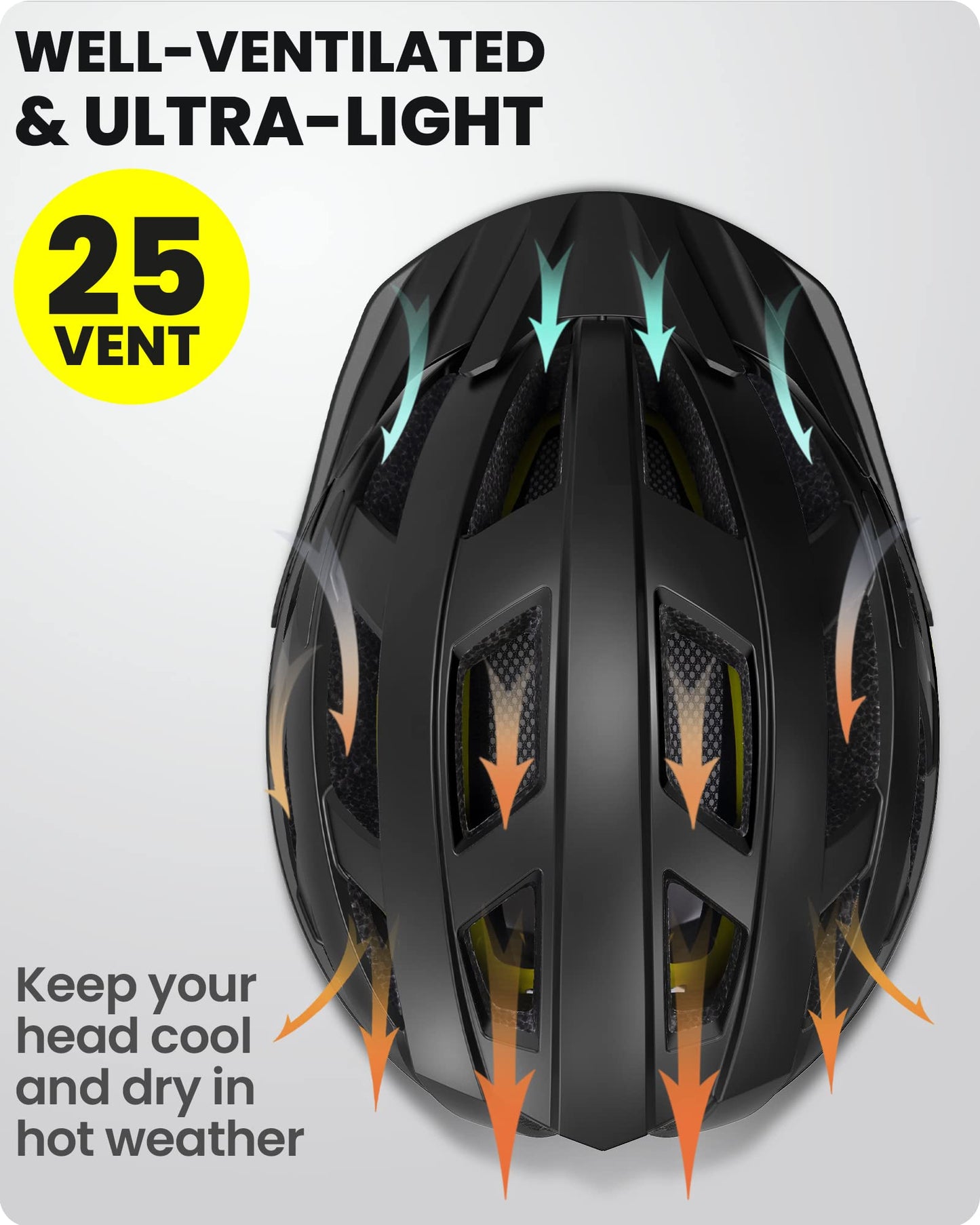 OutdoorMaster MIPS Adult Recreational Cycling Helmet - Carbon Black,M