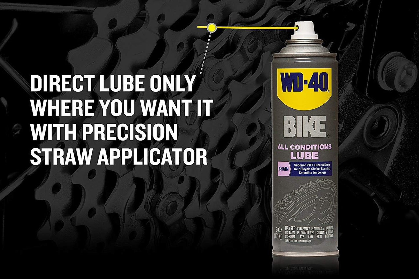 WD-40 Specialist Bike Chain Lube - 6 OZ | Premium Lubricant for Smooth Cycling