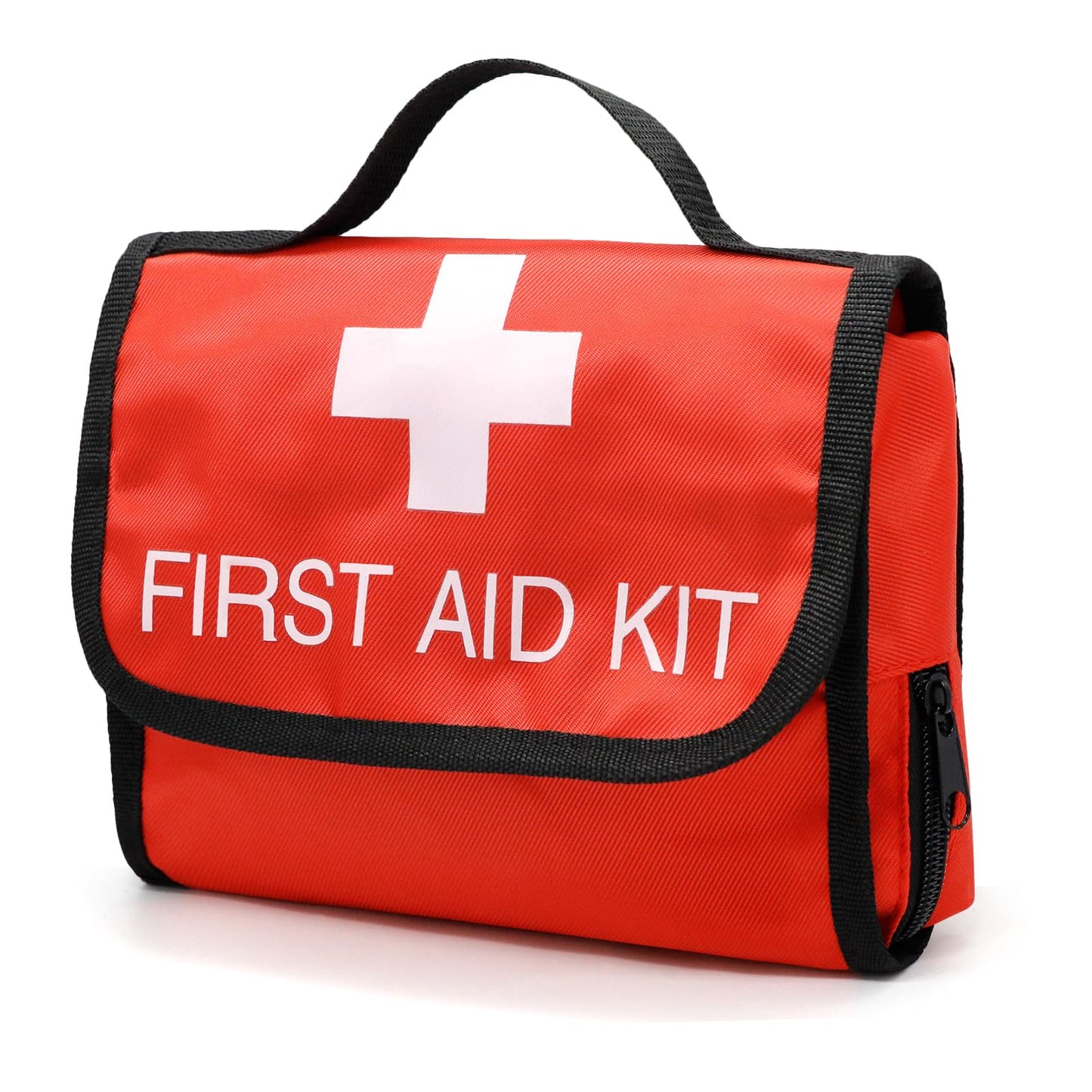 Faylapa Empty First Aid Bag Travel Essentials Medical Pouch 8.07x6.29x1.96 inch Bag Foldable for Travel, Home, Office, Vehicle, Camping, Outdoor (Bag Only)