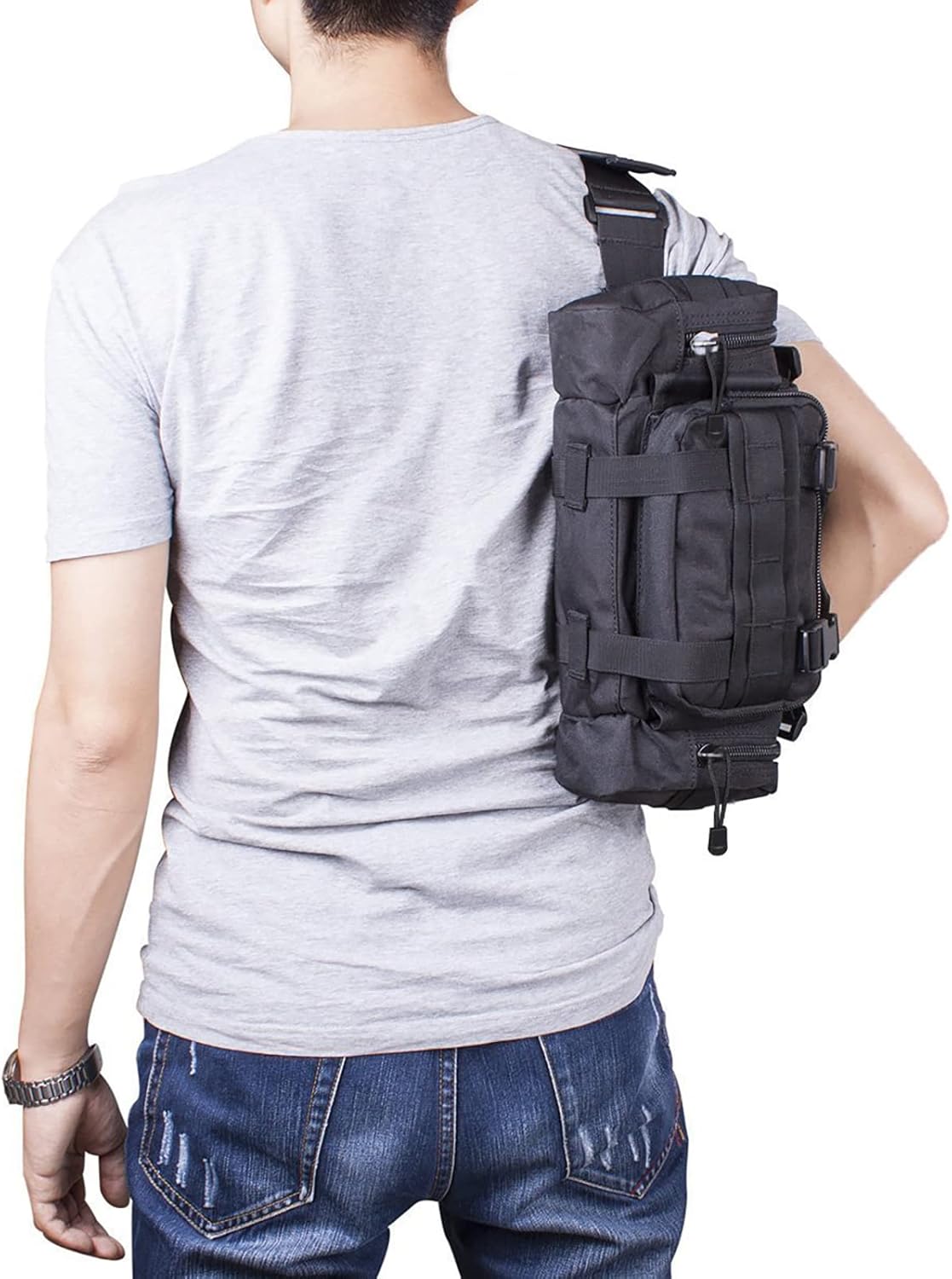 G4Free Fanny Deployment Tactical Waist Pack - Small Sling Pack Hand Carry Handlebar Bag