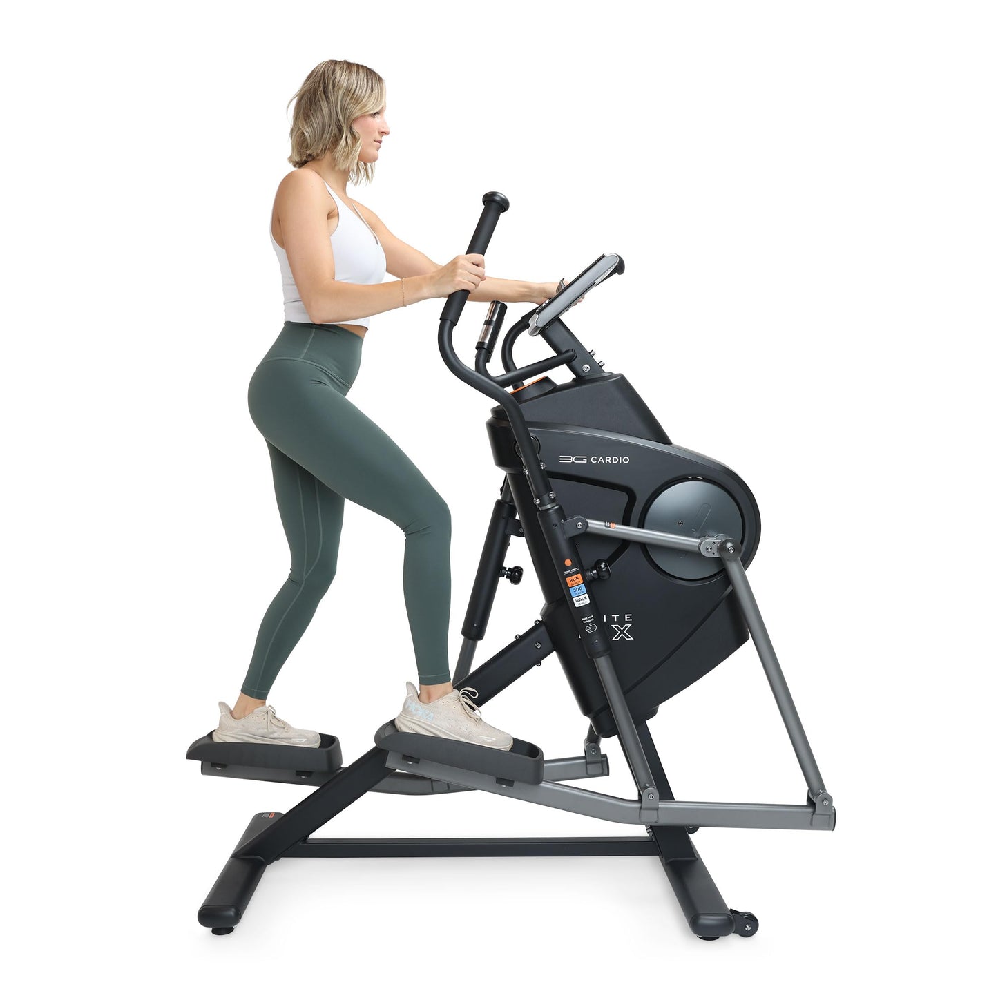 3G Cardio Elite EM X Elliptical Trainer Machine with 18”- 23” Adjustable Stride, Small Space Saving 49.2” Footprint, FreeSync™ FTMS Smart HD Connectivity, 350LB Max Weight, 5 Year Parts Warranty.
