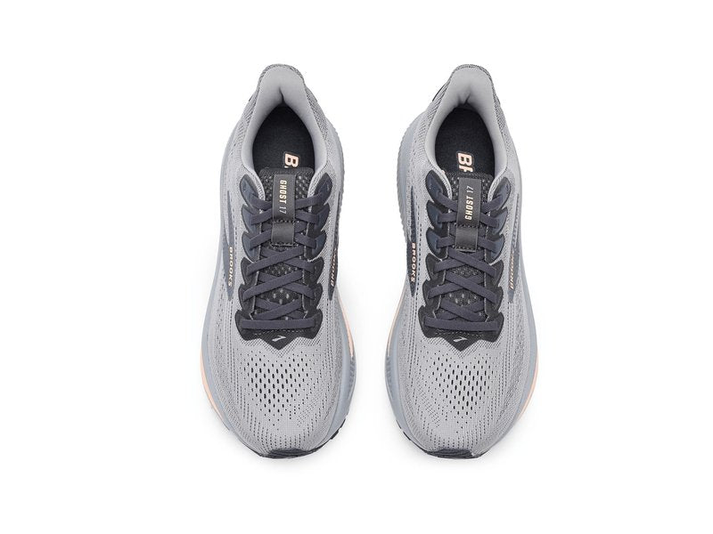 Brooks Women's Ghost 17 Alloy/Blackened Pearl/Peach 8 Medium