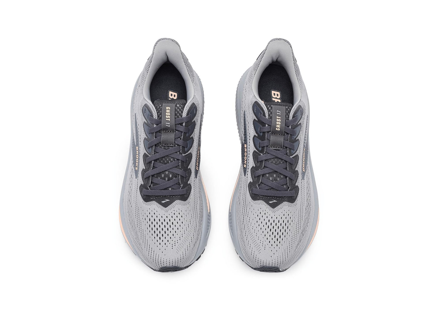 Brooks Women's Ghost 17 Alloy/Blackened Pearl/Peach 5.5 Medium