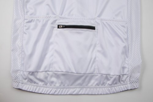 Coconut Ropamo CR Men's Cycling Jersey Short Sleeve Road Bike Cycling Shirt with 3+1 Zipper Pockets Breathable Quick Dry (White, L)