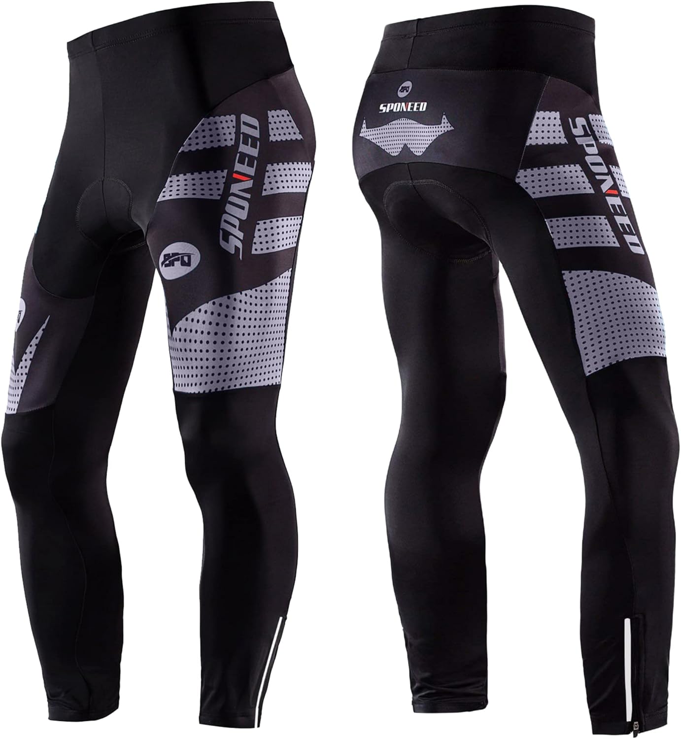 sponeed Men's Bicycle Pants 4D Padded Road Cycling Tights Leggings Outdoor Cyclist Riding Bike Wear