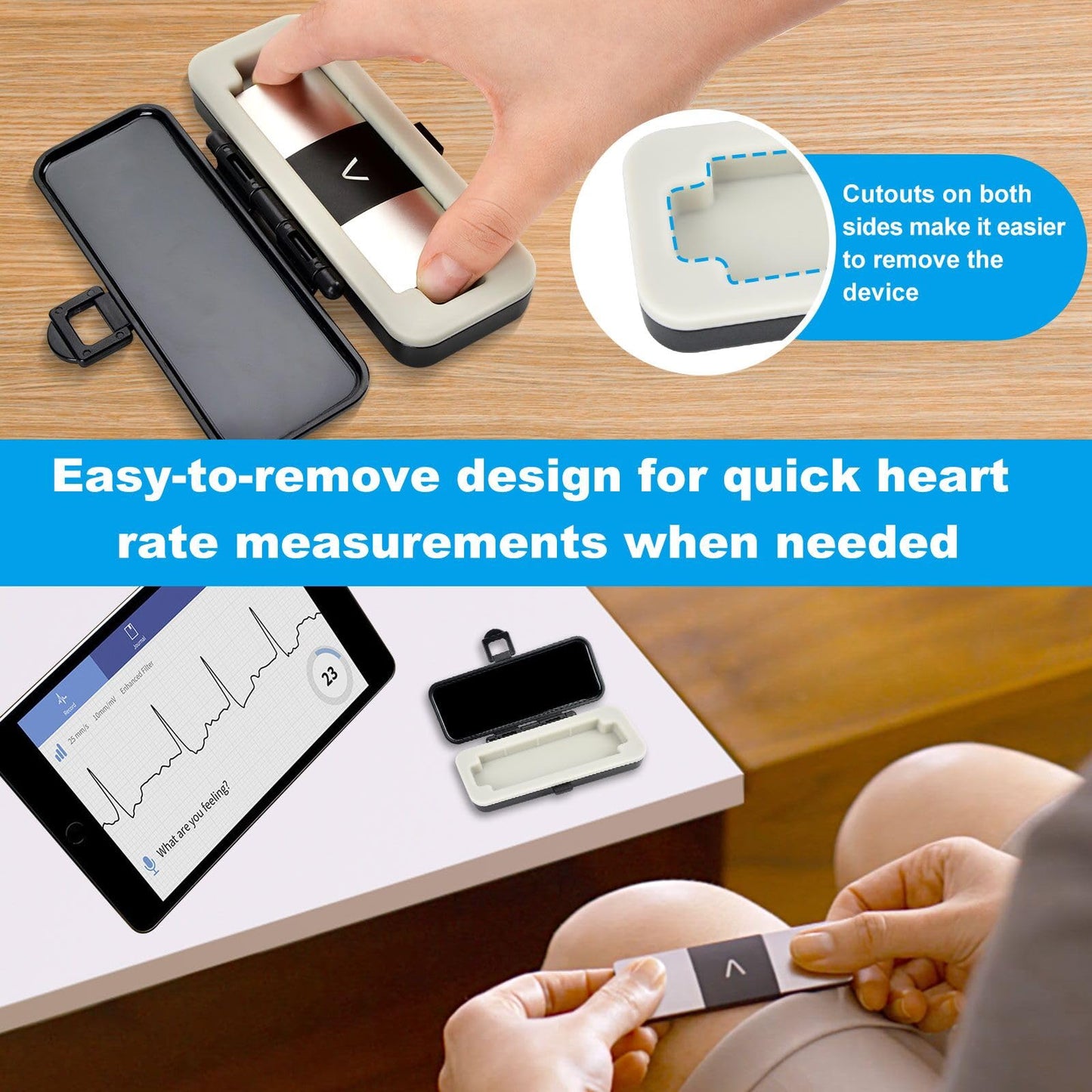 iGuerburn Hard Case Only for KardiaMobile 6L / 6L Max, KardiaMobile 6-Lead Personal EKG Case, Safe to Carry & Provides Tough Protection