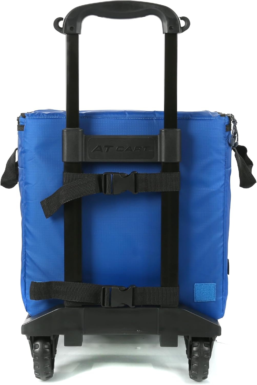 Columbia Crater Peak Wheeled Cooler - 50 Can Rolling Cooler - Blue Collapsible Cooler with Super Foam Insulation and Foldable All-Terrain Cart with Wheels