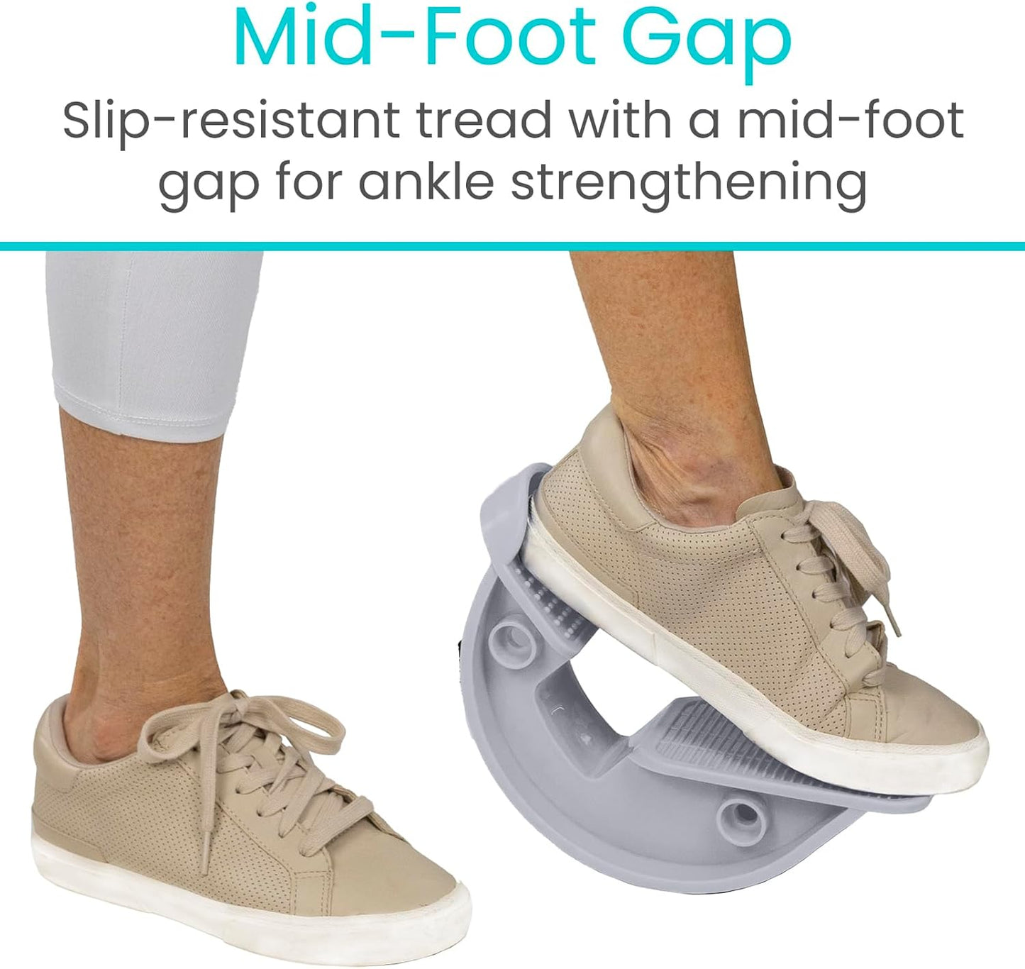 Vive Foot Rocker - Calf Stretcher for Achilles Tendinitis, Heel, Feet, Shin Splint, Plantar Fasciitis Pain Relief - Stretches Strained Leg Muscle - Ankle Wedge Stretch Improves Flexibility
