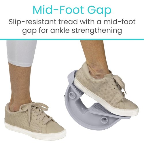 Vive Foot Rocker - Calf Stretcher for Achilles Tendinitis, Heel, Feet, Shin Splint, Plantar Fasciitis Pain Relief - Stretches Strained Leg Muscle - Ankle Wedge Stretch Improves Flexibility (Small)