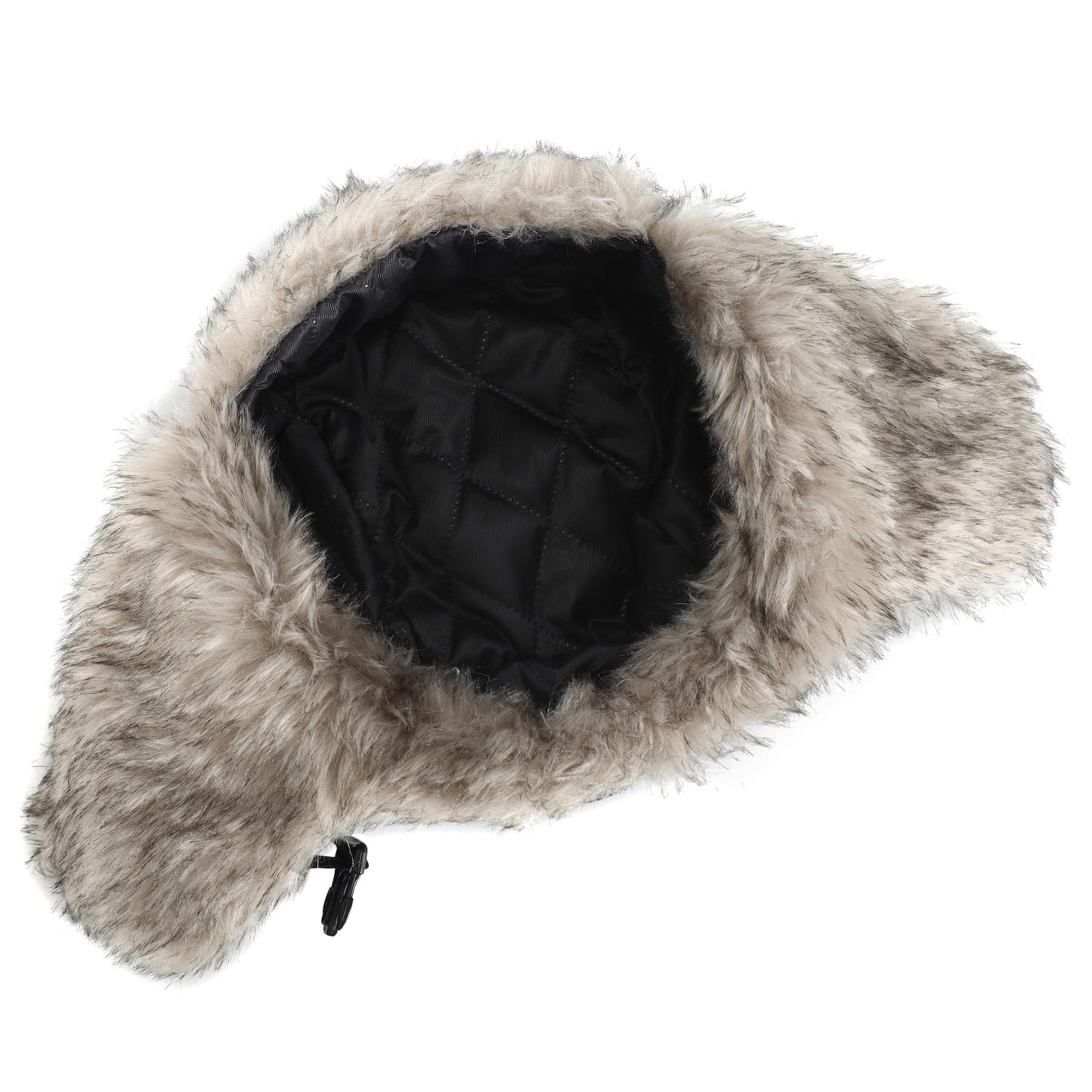 Home Prefer Mens Faux Fur Trooper Trapper Hat with Face Mask Waterproof Cold Weather Winter Hat Fishing Hunting Trapper Hat for Men Women Navy Blue