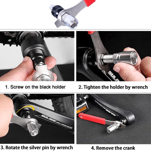 COTOUXKER Bike Crank Removal Tool, Bicycle Crank Puller, Bottom Bracket Removal Tool for Easy Mountain Bike Maintenance and Repair