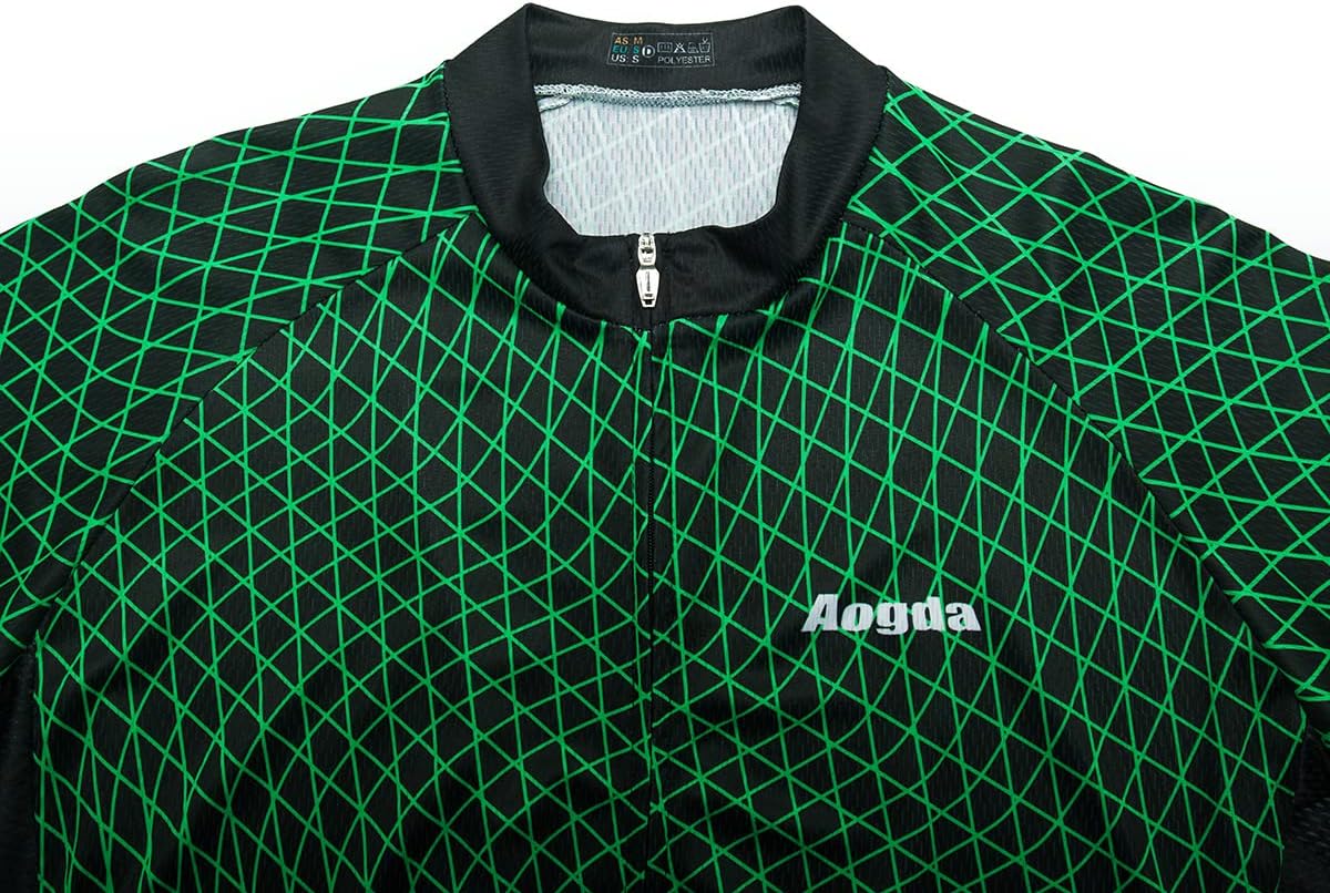 Aogda Cycling Jerseys Men Bike Shirts Team Biking Tops Bicycle Short Sleeves Clothing